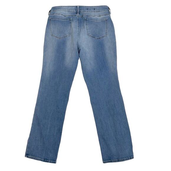 NYDJ Marilyn Straight Mid Rise Jeans in Maele Size 14P - Picture 3 of 13